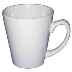 Latte Mug - White - Low Fired